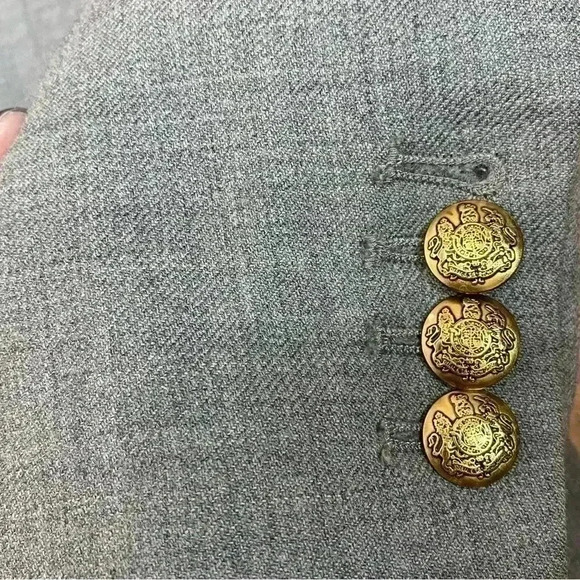 J. Crew Schoolboy Gray Wool Blazer Jacket academia preppy size 4 - Picture 7 of 8